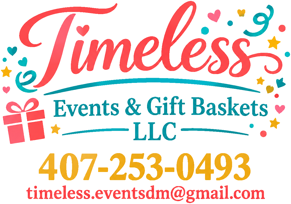 Timeless Events & Gift Baskets logo